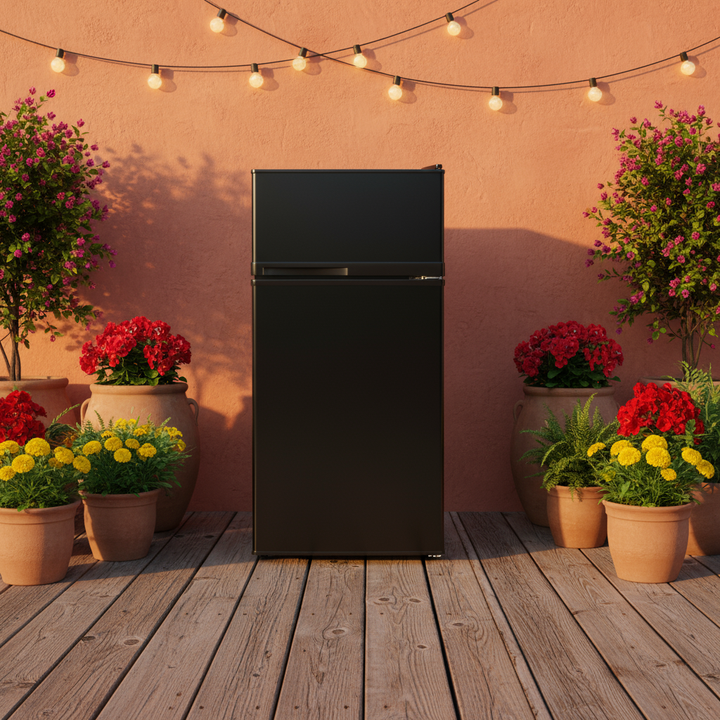 2 Doors Cold-rolled Sheet Compact Refrigerator
