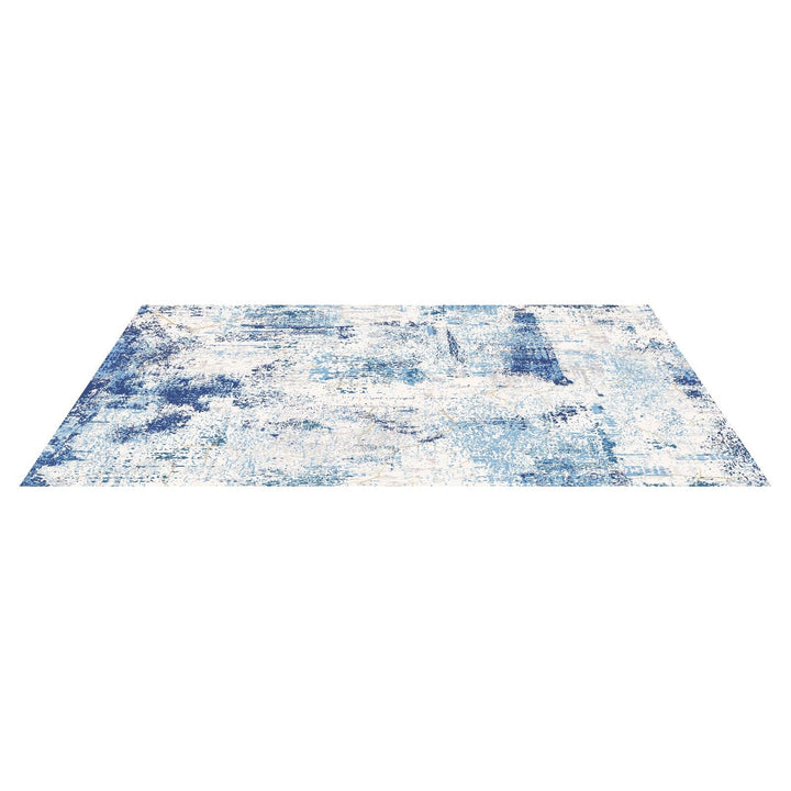 VEVOR Area Rug, 5 x 7 ft Large Washable Rug, Non-Slip and Tear-Resistant Soft Carpet, Pet & Child Friendly Modern Area Rugs, Indoor Mat for Bedroom, Office, Living Room, Kids Room, Entryway, Blue