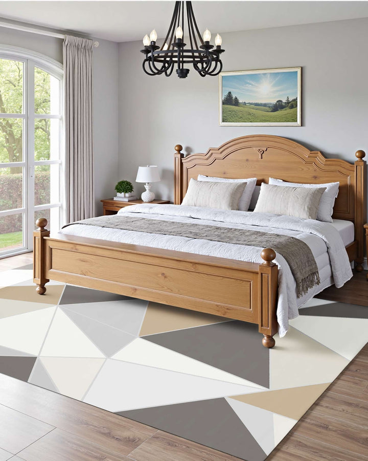 VEVOR Area Rug, 5 x 7 ft Large Washable Rug, Non-Slip and Tear-Resistant Soft Carpet, Pet & Child Friendly Modern Area Rugs, Indoor Mat for Bedroom, Office, Living Room, Kids Room, Entryway, Blue