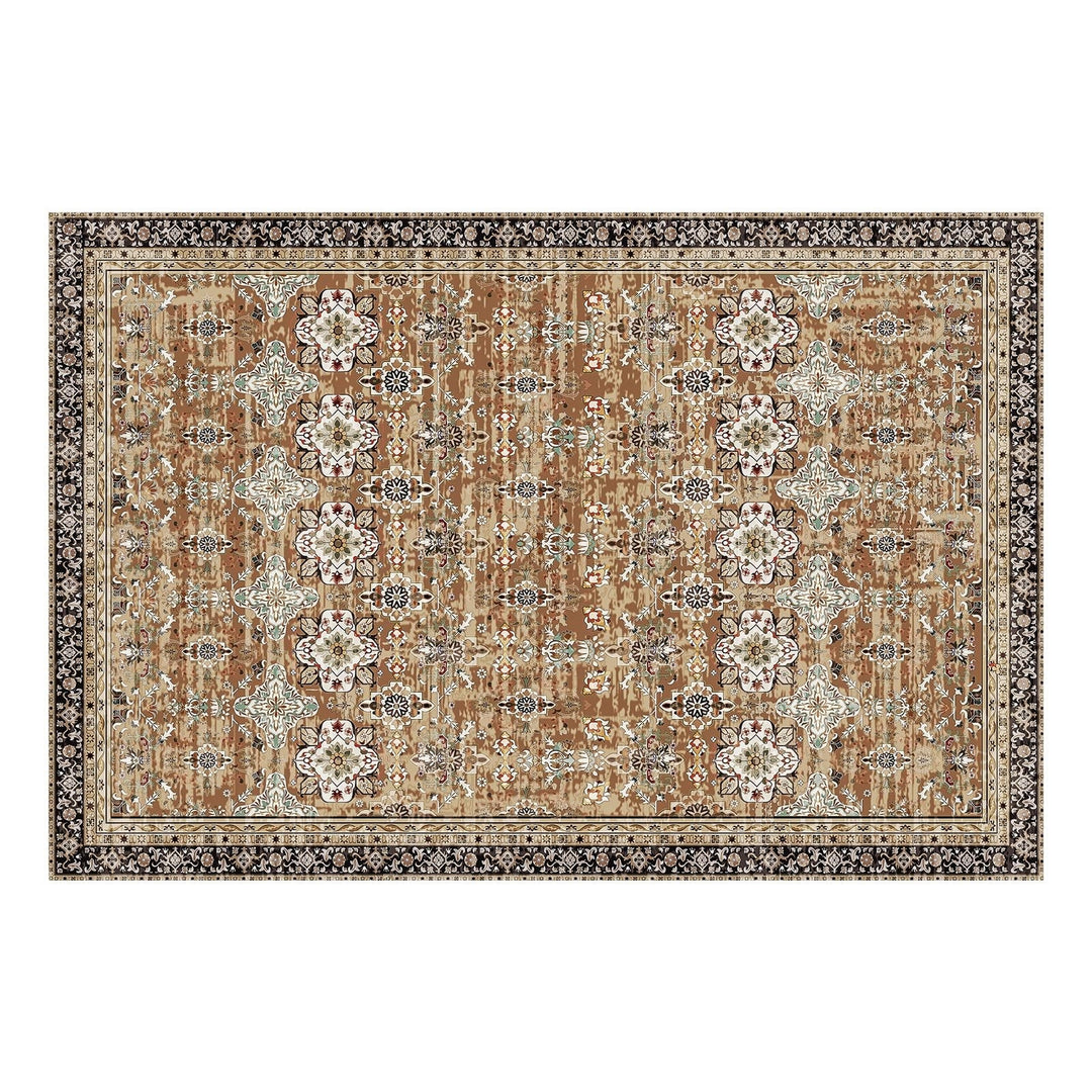 VEVOR Area Rug, 5 x 7 ft Large Washable Rug, Non-Slip and Tear-Resistant Soft Carpet, Pet & Child Friendly Modern Area Rugs, Indoor Mat for Bedroom, Office, Living Room, Kids Room, Entryway, Blue