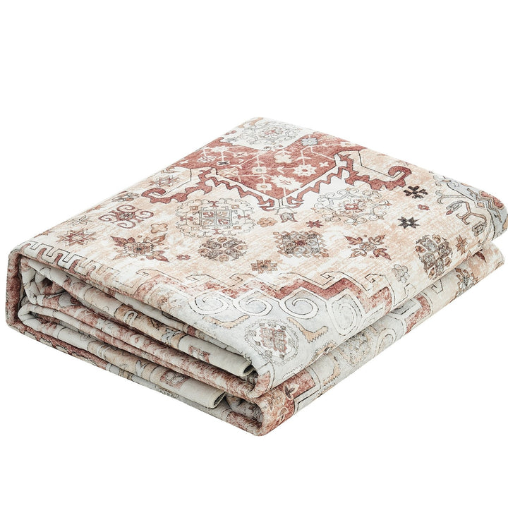 VEVOR Area Rug, 5 x 7 ft Large Washable Rug, Non-Slip and Tear-Resistant Soft Carpet, Pet & Child Friendly Modern Area Rugs, Indoor Mat for Bedroom, Office, Living Room, Kids Room, Entryway, Blue