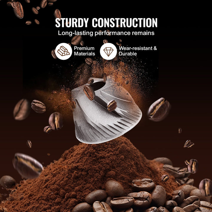 VEVOR Coffee Maker with Grinder, 8 Cup Coffee Machine, Grind and Brew Coffee Maker with 3 Brew Strength Control, 24-Hour Timer for Auto Brew, for Home Office Restaurant