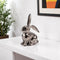 9" Silver Aluminum Rabbit Tabletop Sculpture