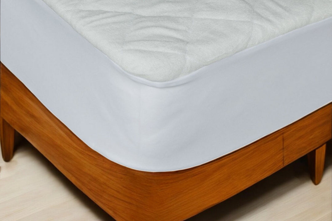 Premium Waterproof Bamboo Terry Crib Mattress Protector - Ultra-Soft 9" Deep Pocket Cover with Silent Protection