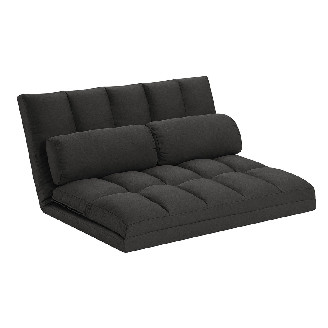 Compact Gray Convertible Sleeper Loveseat with Toss Pillows – The Ultimate Space-Saving Investment