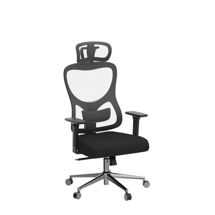 Ergonomic Mesh Office Chair High Back Computer Desk Chair Adjustable Headrest Lumbar Support 3D Armrests Black
