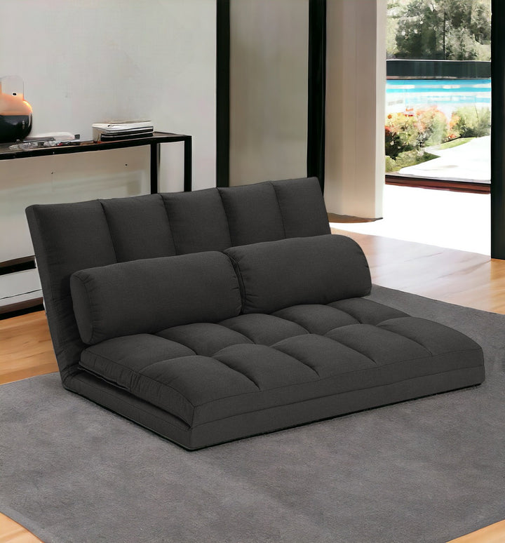 Compact Gray Convertible Sleeper Loveseat with Toss Pillows – The Ultimate Space-Saving Investment