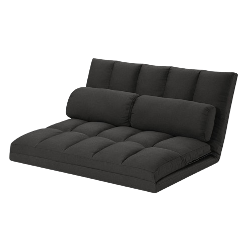 Compact Gray Convertible Sleeper Loveseat with Toss Pillows – The Ultimate Space-Saving Investment