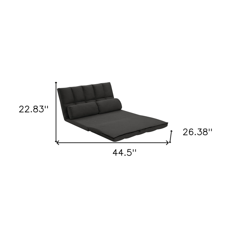 Compact Gray Convertible Sleeper Loveseat with Toss Pillows – The Ultimate Space-Saving Investment