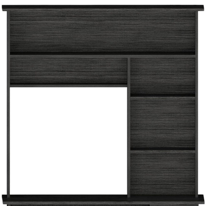 MetroHaven 43" Gray Computer Desk with Hutch