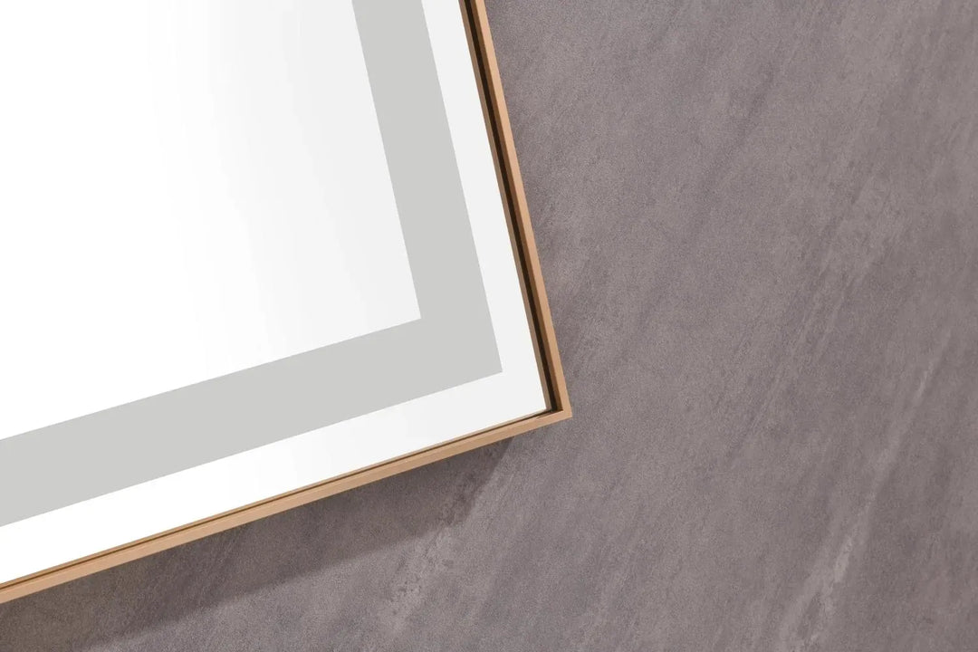 118″ × 36″ LED Vanity Mirror with Aluminum Frame, Anti-Fog & Stepless Dimming | Trufairs