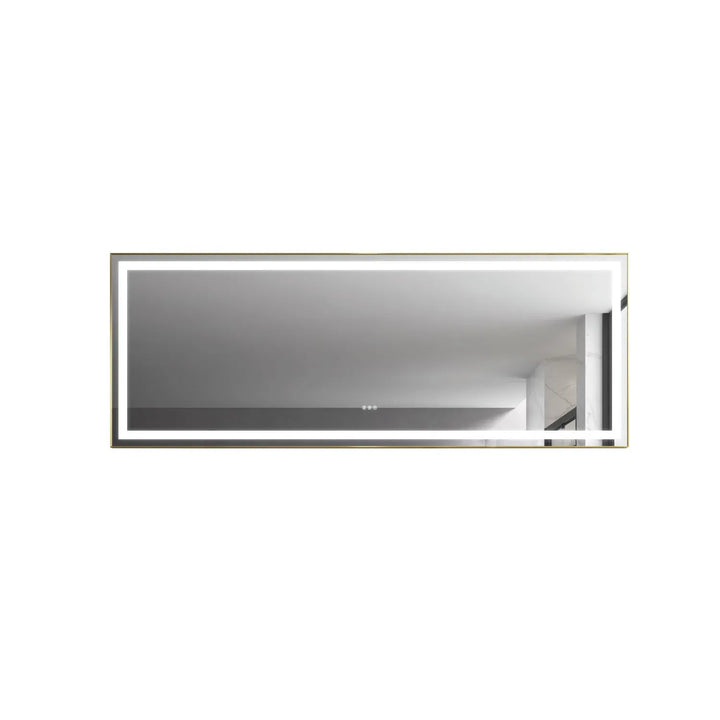 118″ × 36″ LED Vanity Mirror with Aluminum Frame, Anti-Fog & Stepless Dimming | Trufairs