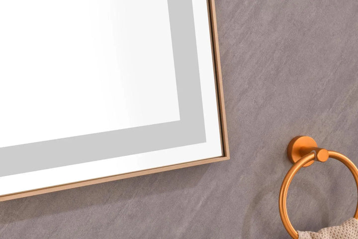 118″ × 36″ LED Vanity Mirror with Aluminum Frame, Anti-Fog & Stepless Dimming | Trufairs