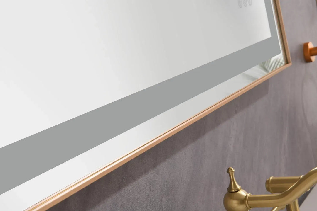 118″ × 36″ LED Vanity Mirror with Aluminum Frame, Anti-Fog & Stepless Dimming | Trufairs