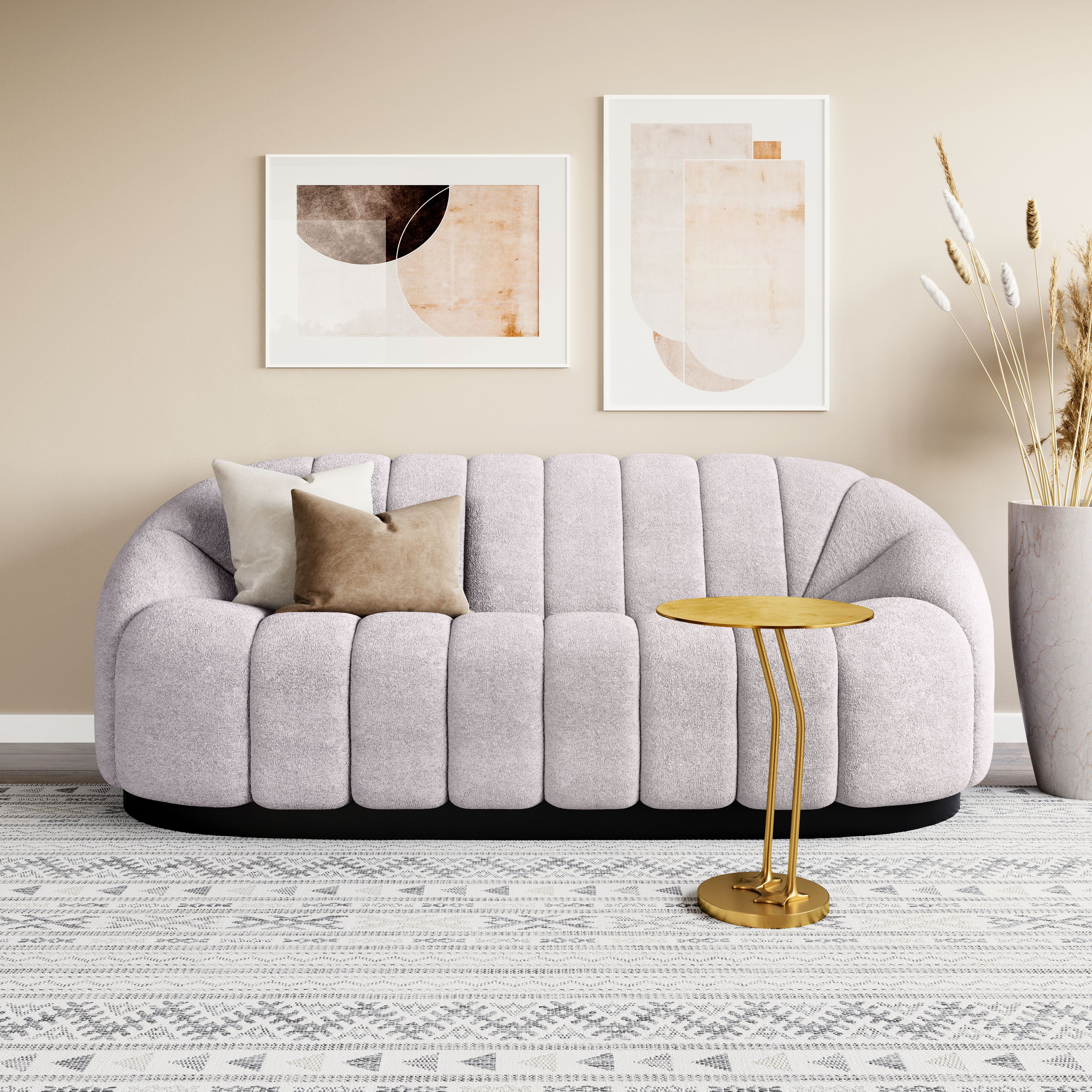 Bhutan Sofa Light Gray