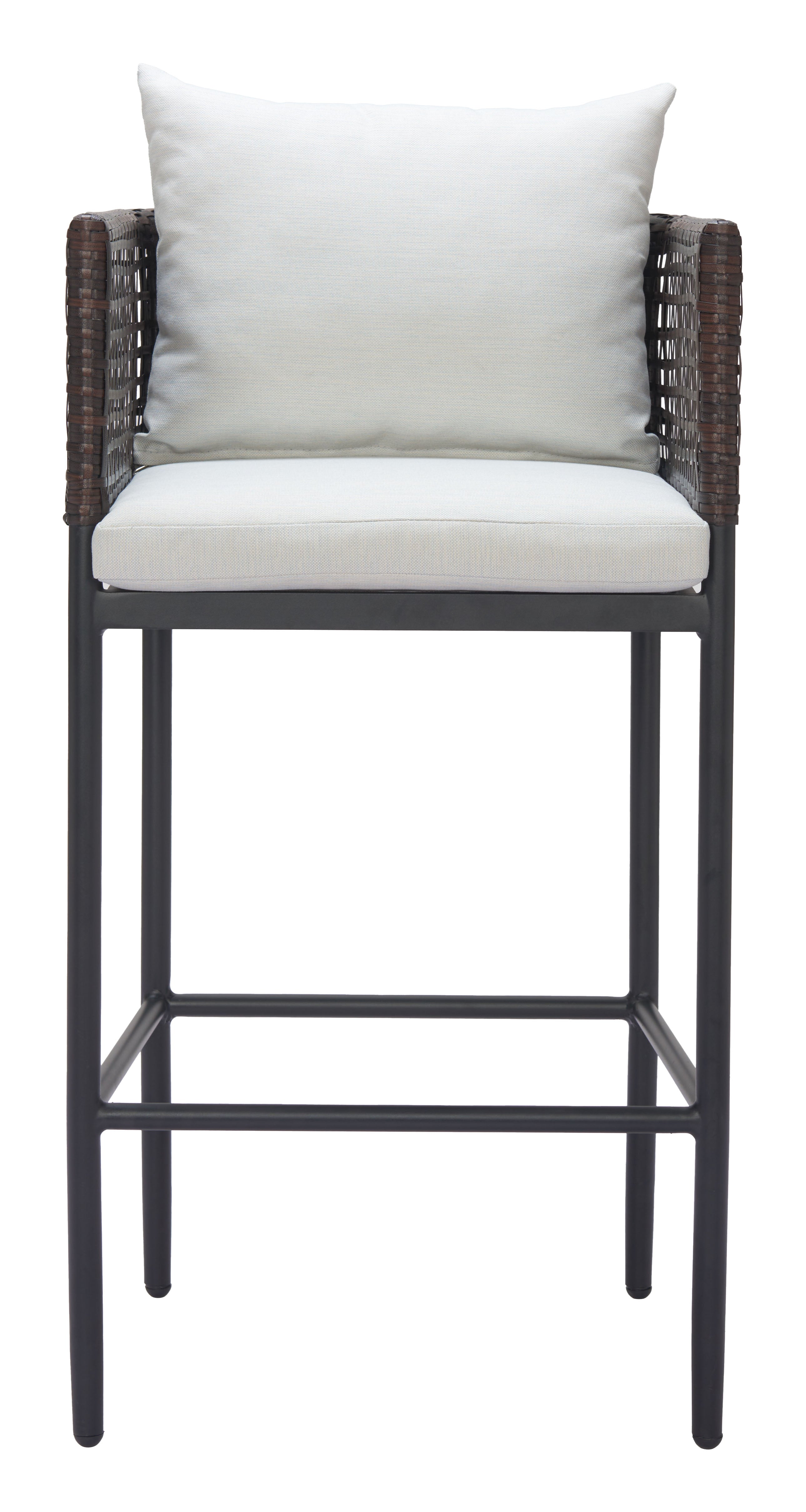 Palm Paradise Barstool Gray