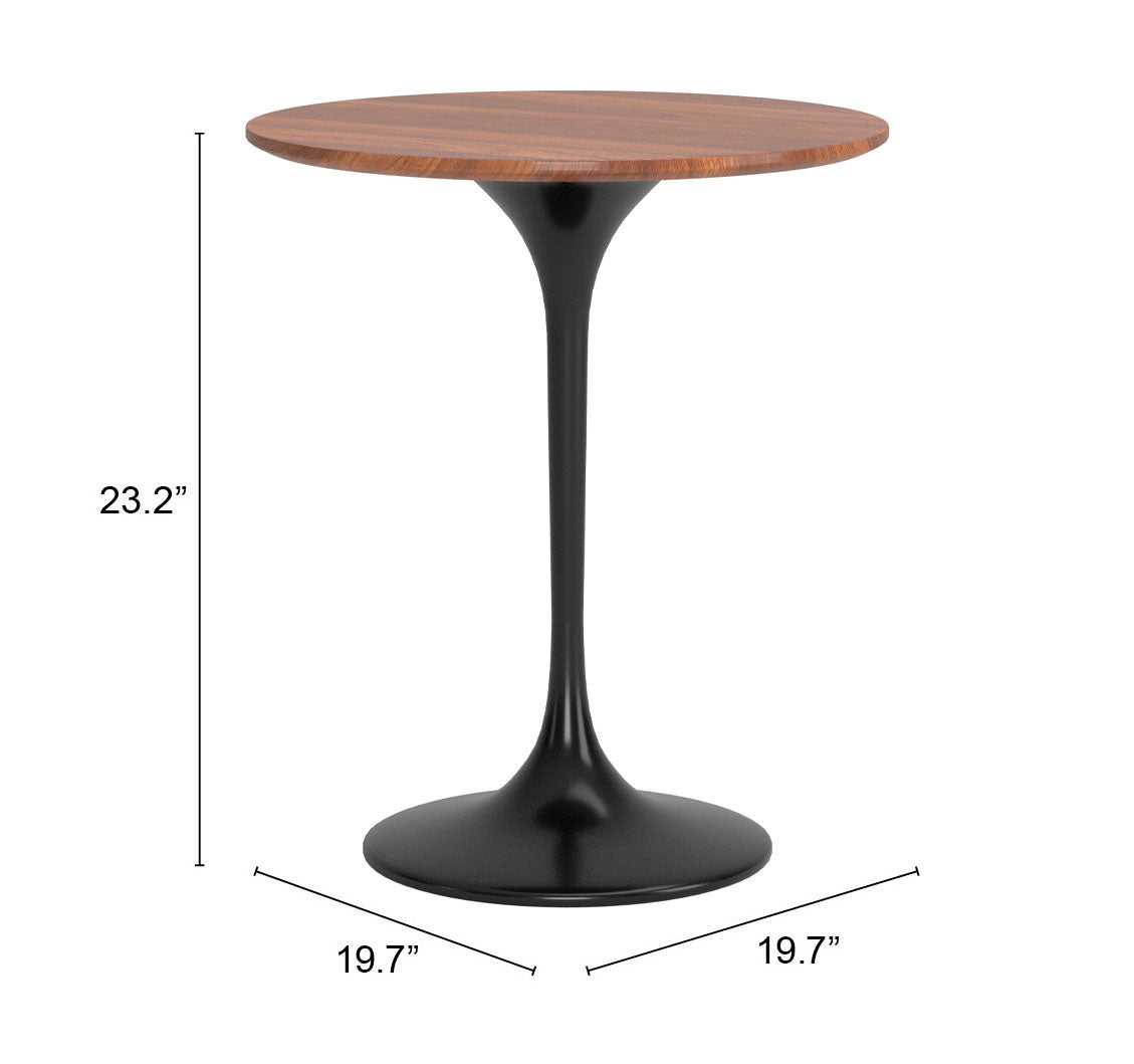 Wilco Side Table Walnut & Black