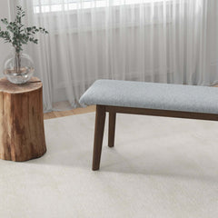 Carlos Fabric Upholstered Solid Wood Bench 47"