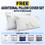 Adjustable Cooling Shredded Memory Foam Pillows, Set of 2 – Standard, Queen & King