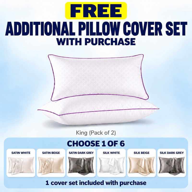 Hotel-Style Down Alternative Pillows, Set of 2 – Standard, Queen & King
