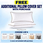Hotel-Style Down Alternative Pillows, Set of 2 – Standard, Queen & King