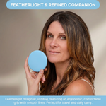 Dimension chart for the 3.3 by 2.5 inch LED travel makeup mirror