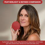 Dimension chart for the 3.3 by 2.5 inch LED travel makeup mirror