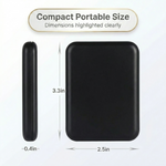 Side profile of the pink LED travel makeup mirror showing its slim, foldable design