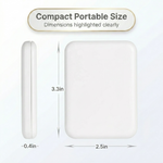 Side profile of the pink LED travel makeup mirror showing its slim, foldable design