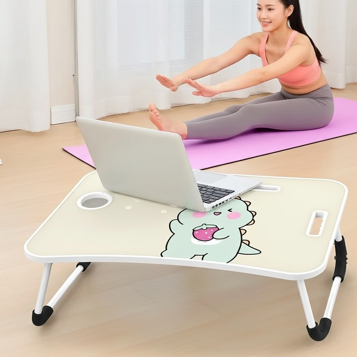 Portable Foldable Laptop Desk – Multi-Function Bed Tray with Storage | Lap Desk Workstation | Trufairs