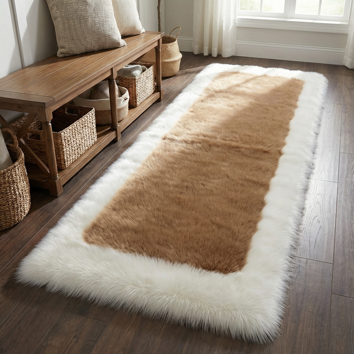 Soft & Fluffy Sheepskin Rug – Non-Slip, Machine Washable Faux Fur Carpet for Bedroom & Living Room | Trufairs