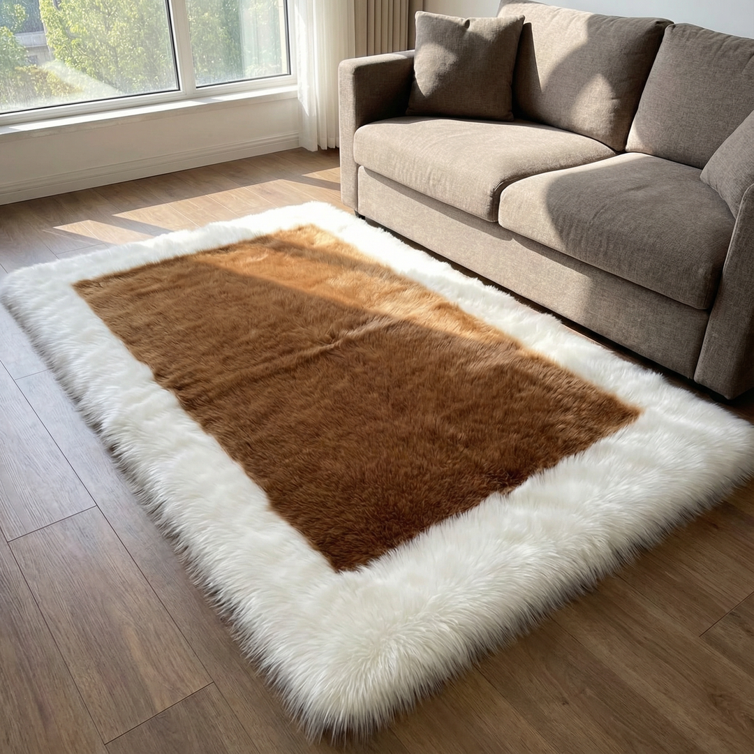 Soft & Fluffy Sheepskin Rug – Non-Slip, Machine Washable Faux Fur Carpet for Bedroom & Living Room | Trufairs