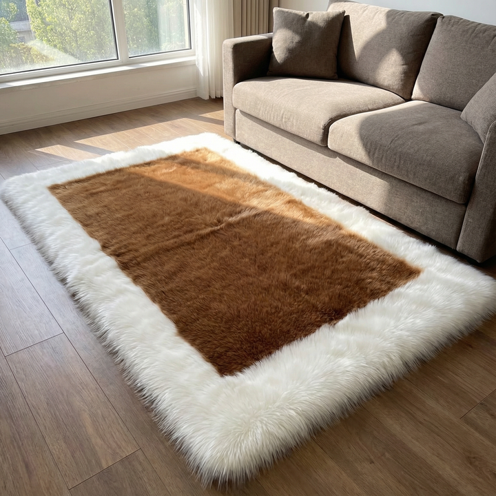 Soft & Fluffy Sheepskin Rug – Non-Slip, Machine Washable Faux Fur Carpet for Bedroom & Living Room | Trufairs
