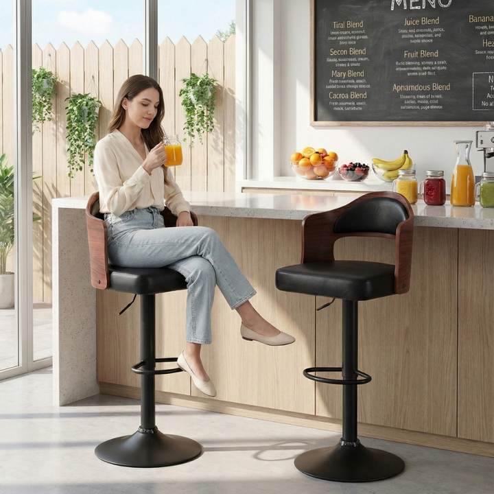 Stylish 2-Piece Bar Stool Set for Kitchen, Home Bar & Restaurant | Trufairs