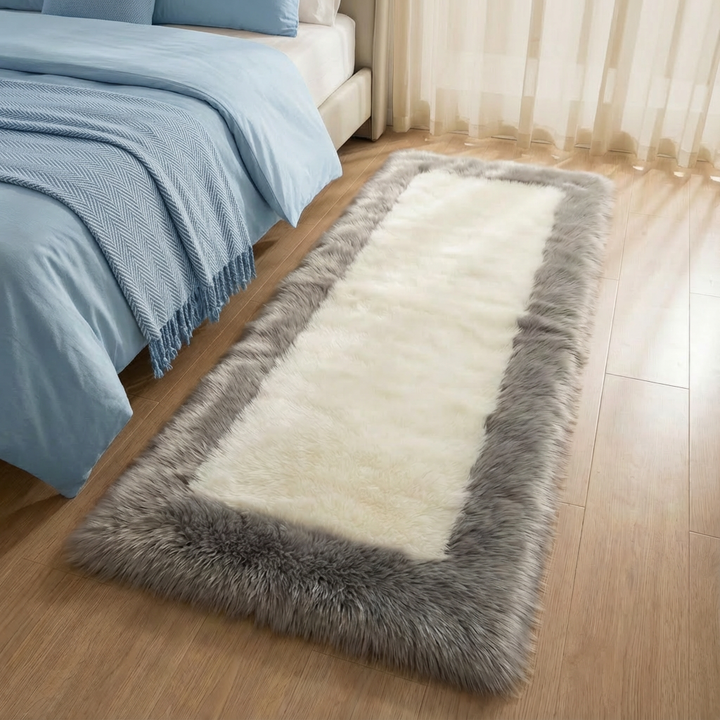 Soft & Fluffy Sheepskin Rug – Non-Slip, Machine Washable Faux Fur Carpet for Bedroom & Living Room | Trufairs