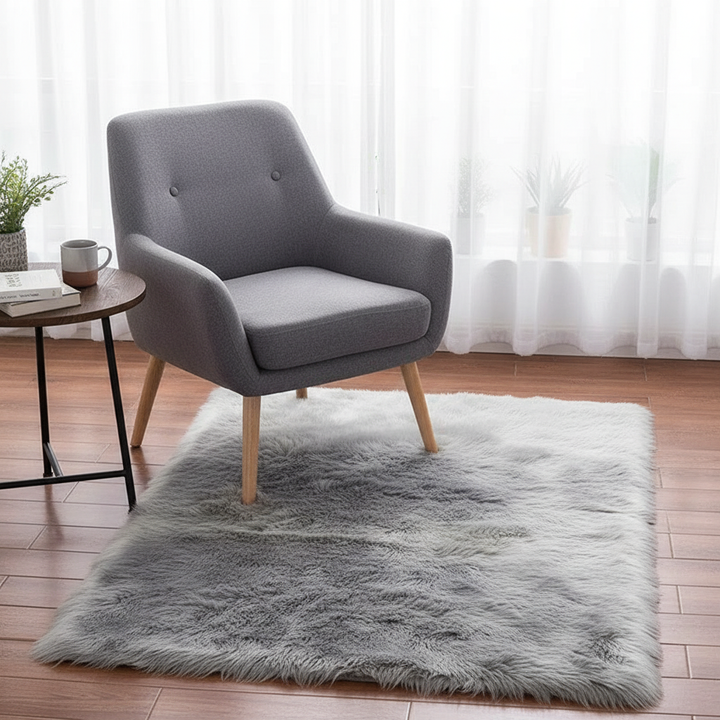 Long Imitation Wool Plush Rug – Cozy Soft Accent Carpet | Bedroom & Living Room Decor | Trufairs