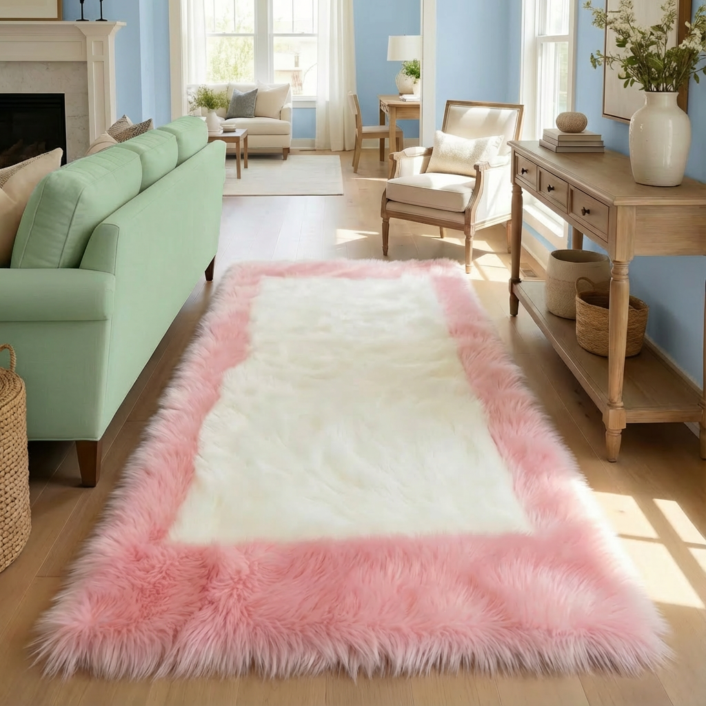 Soft & Fluffy Sheepskin Rug – Non-Slip, Machine Washable Faux Fur Carpet for Bedroom & Living Room | Trufairs