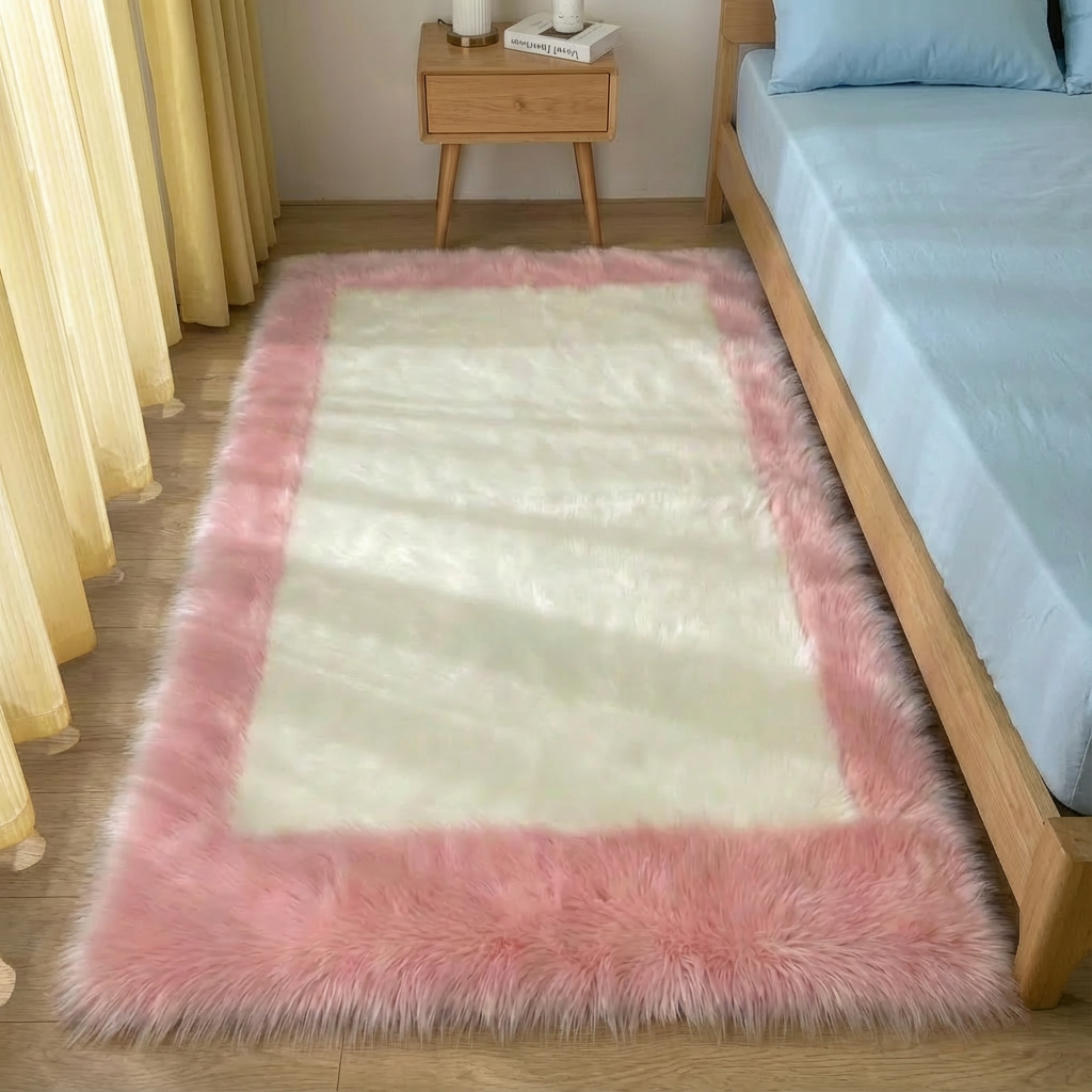 Soft & Fluffy Sheepskin Rug – Non-Slip, Machine Washable Faux Fur Carpet for Bedroom & Living Room | Trufairs