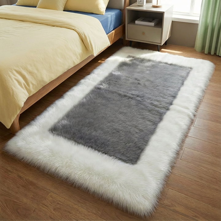 Soft & Fluffy Sheepskin Rug – Non-Slip, Machine Washable Faux Fur Carpet for Bedroom & Living Room | Trufairs