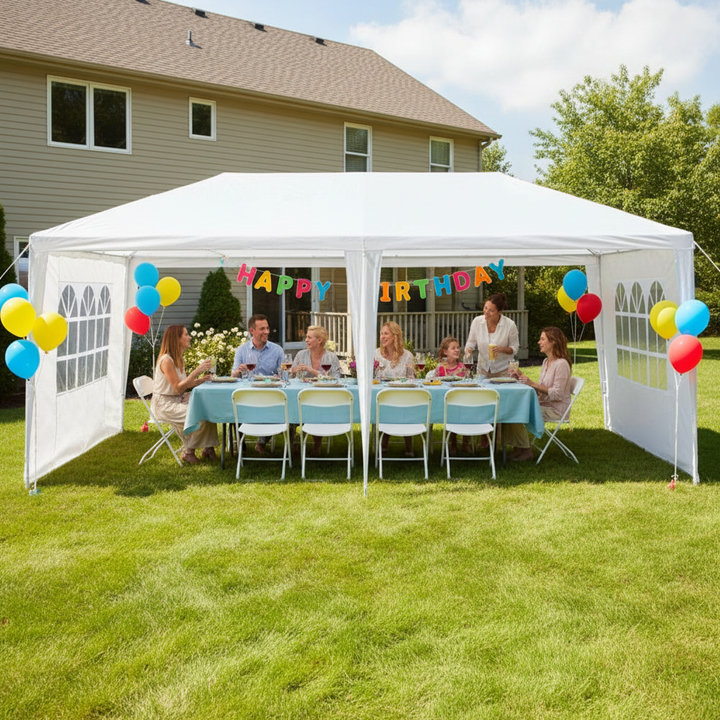 Versatile Event Party Tent – 10x20ft Outdoor Canopy with Removable Sidewalls | Waterproof Gazebo | Trufairs