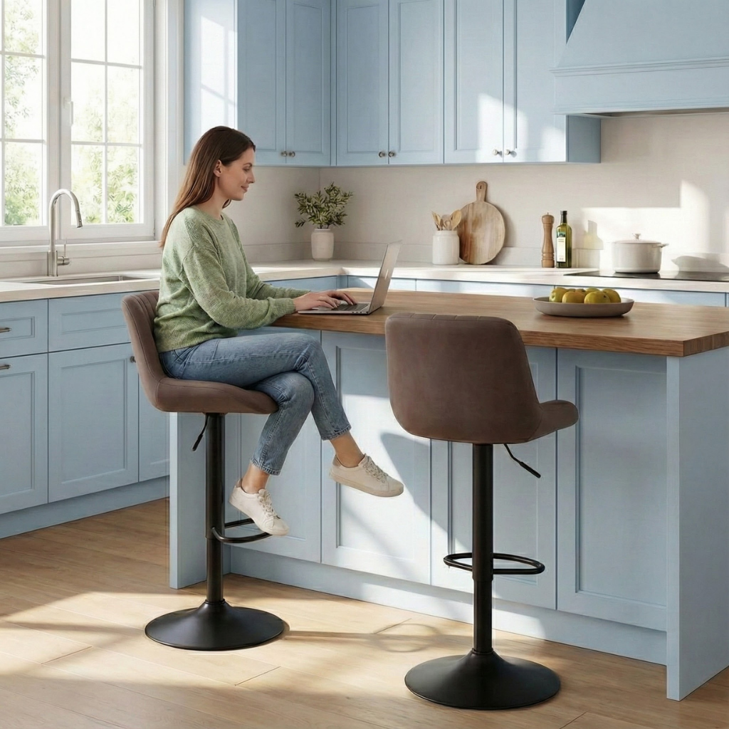 Modern High Bar Stools for Kitchen Islands, Home Bars & Coffee Areas | Trufairs