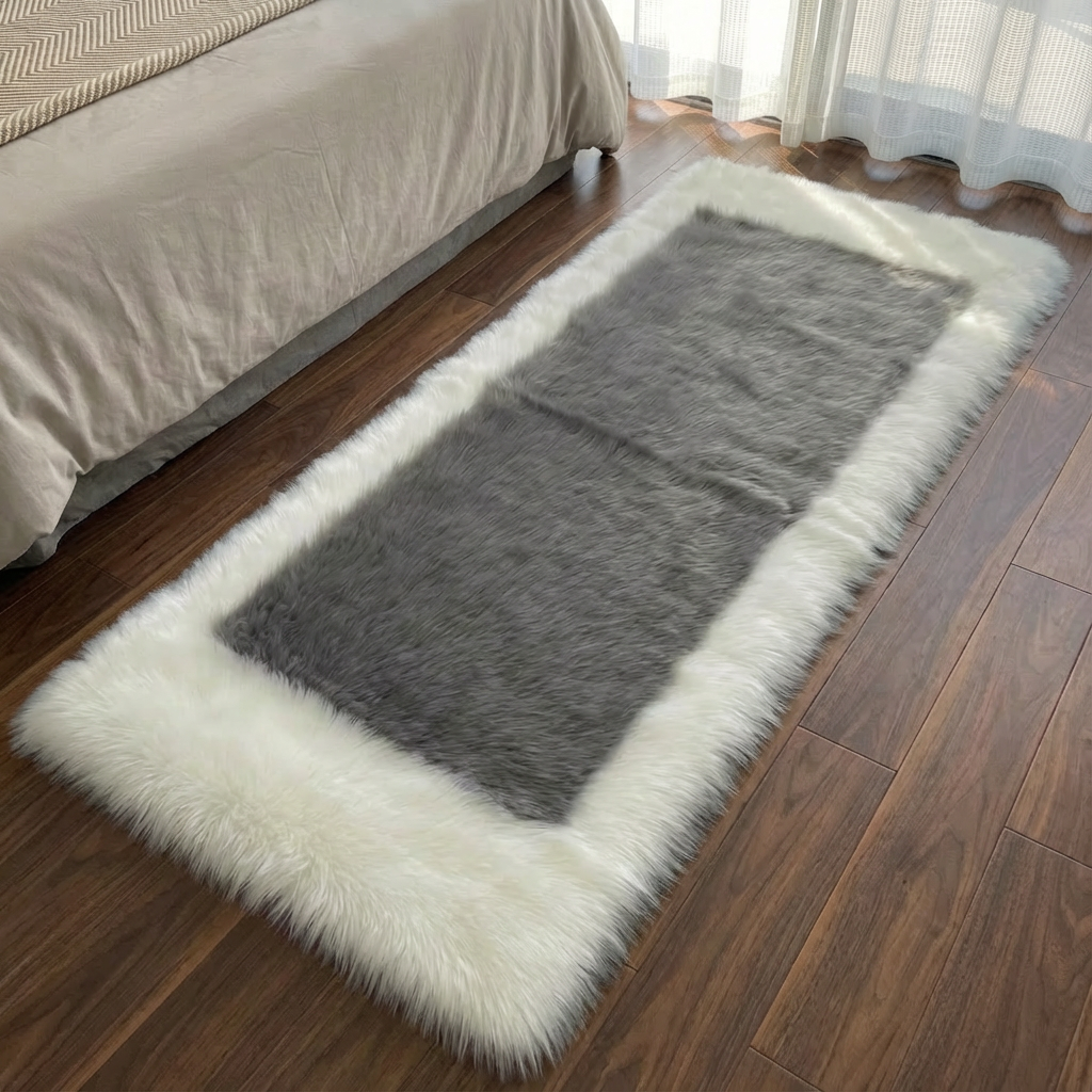 Soft & Fluffy Sheepskin Rug – Non-Slip, Machine Washable Faux Fur Carpet for Bedroom & Living Room | Trufairs
