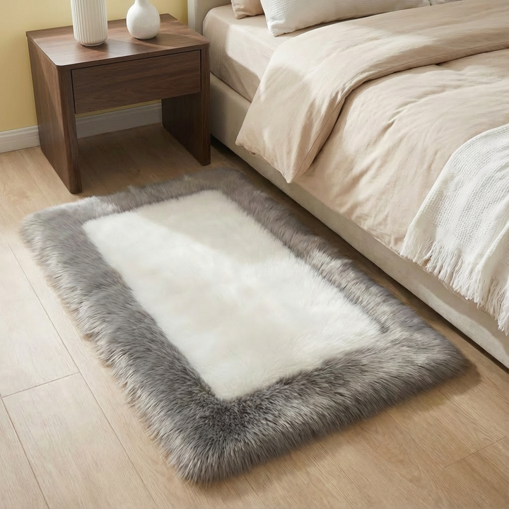 Soft & Fluffy Sheepskin Rug – Non-Slip, Machine Washable Faux Fur Carpet for Bedroom & Living Room | Trufairs