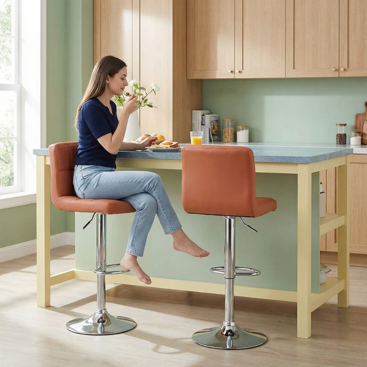 Adjustable Height High Bar Stool for Kitchen Islands, Coffee Bars & Leisure Areas | Trufairs