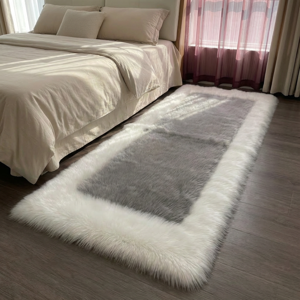 Soft & Fluffy Sheepskin Rug – Non-Slip, Machine Washable Faux Fur Carpet for Bedroom & Living Room | Trufairs