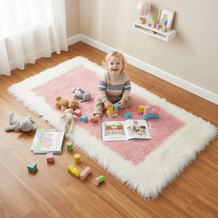 Soft & Fluffy Sheepskin Rug – Non-Slip, Machine Washable Faux Fur Carpet for Bedroom & Living Room | Trufairs