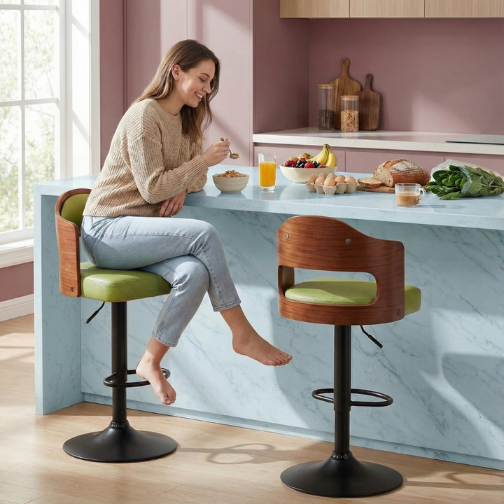 Stylish 2-Piece Bar Stool Set for Kitchen, Home Bar & Restaurant | Trufairs