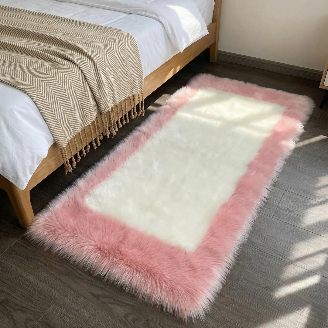 Soft & Fluffy Sheepskin Rug – Non-Slip, Machine Washable Faux Fur Carpet for Bedroom & Living Room | Trufairs