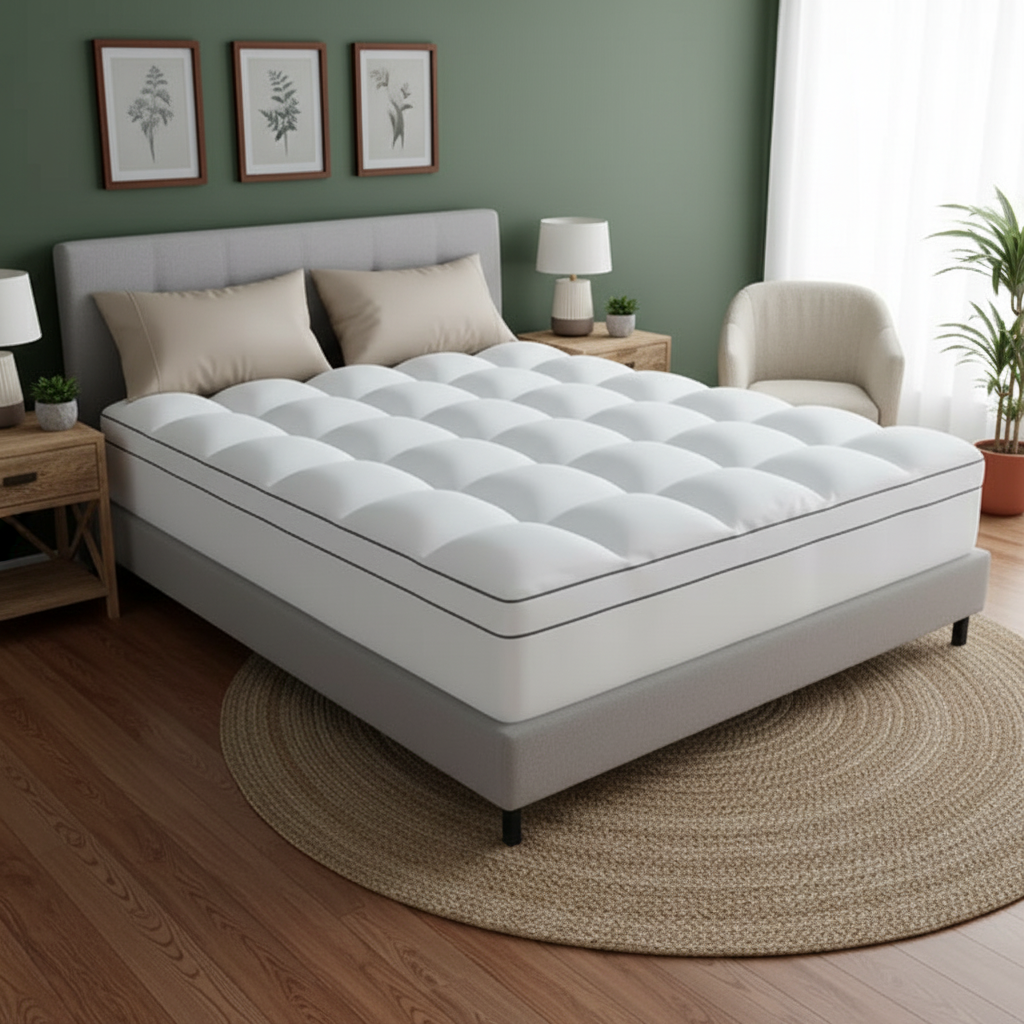 Premium Memory Foam Mattress with Soft Polyester Cover – Cloud-Like Comfort for Deep Sleep | Trufairs