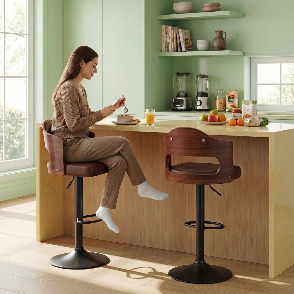 Stylish 2-Piece Bar Stool Set for Kitchen, Home Bar & Restaurant | Trufairs